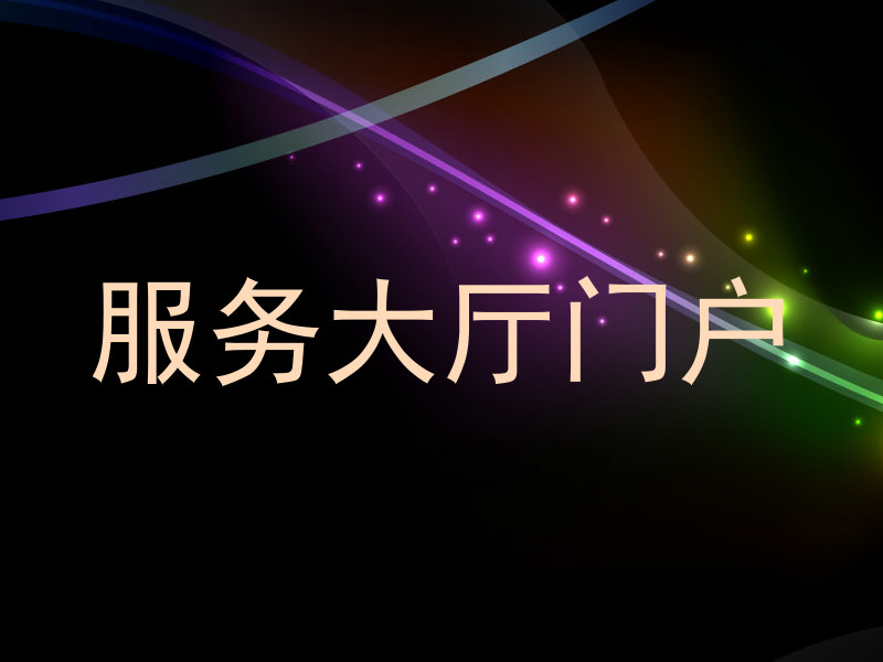 服务大厅门户