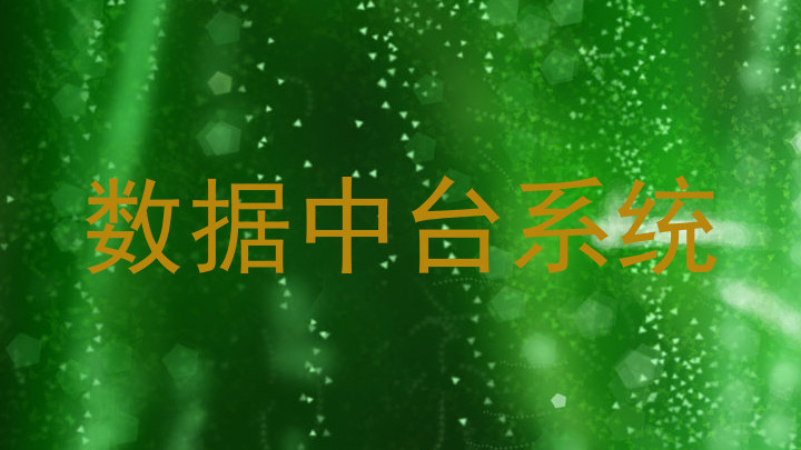 数据中台系统