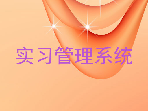 实习管理系统
