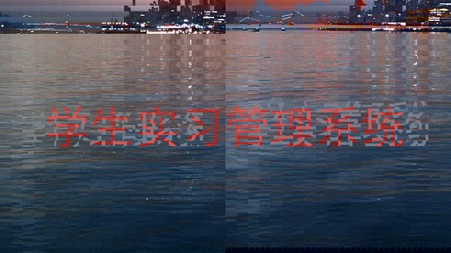 学生实习管理系统