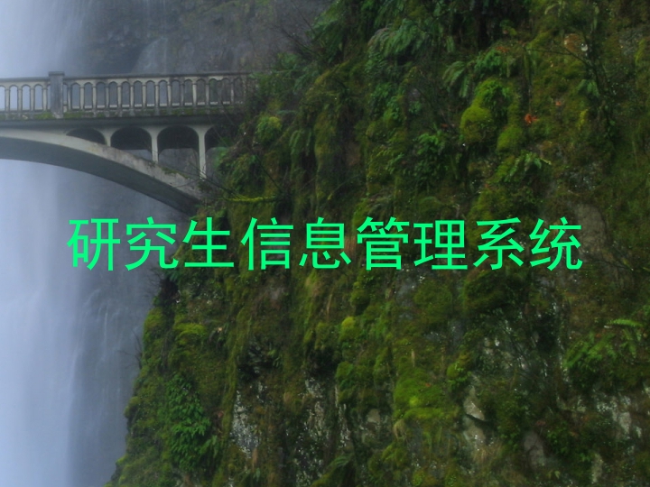 研究生信息管理系统