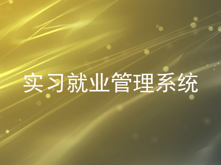 实习就业管理系统
