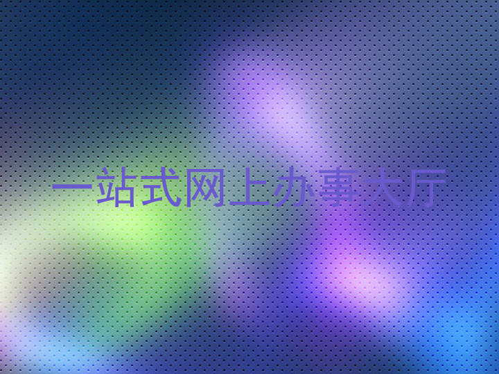 一站式网上办事大厅