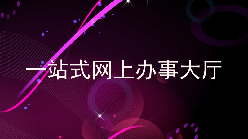 一站式网上办事大厅