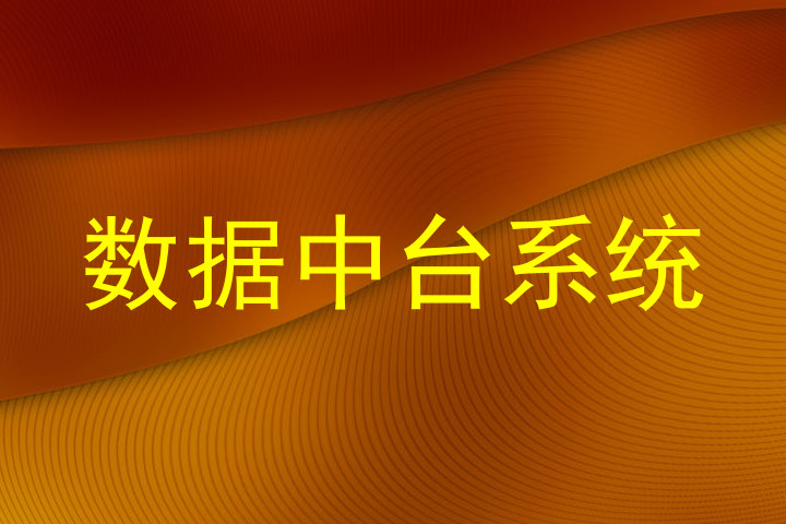 数据中台系统