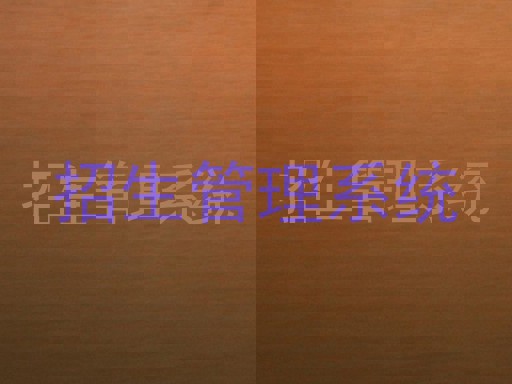 招生管理系统