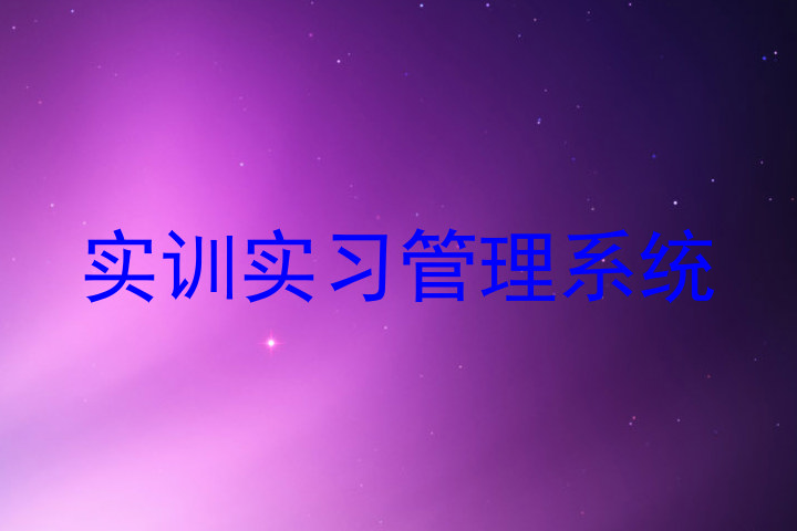 实训实习管理系统