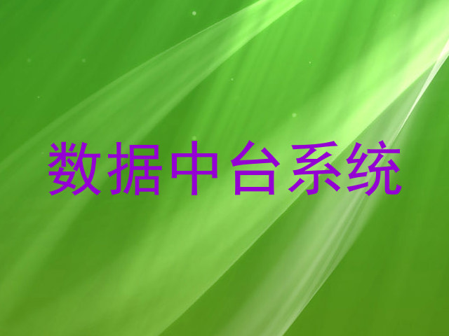 数据中台系统