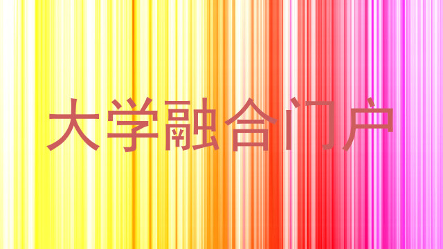 大学融合门户
