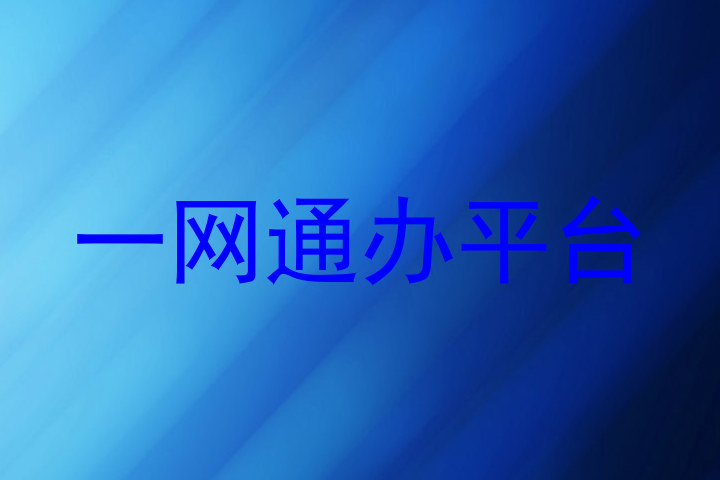 一网通办平台