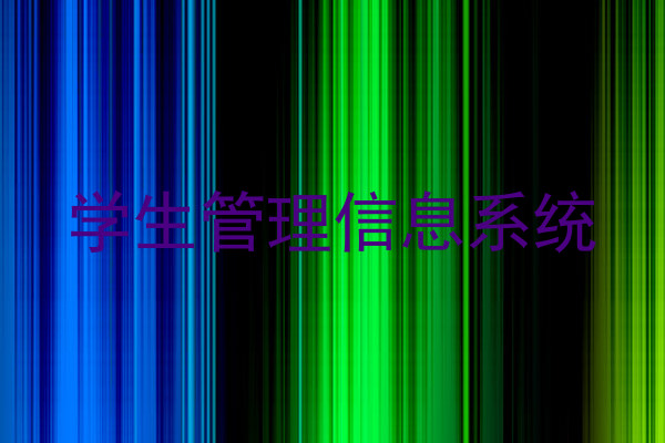 学生管理信息系统
