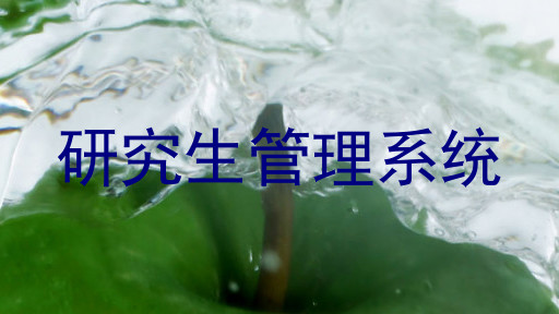 研究生管理系统