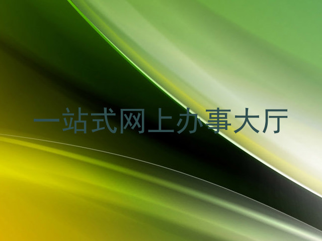 一站式网上办事大厅