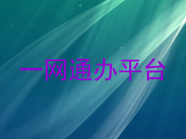 一网通办平台