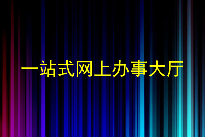 一站式网上办事大厅