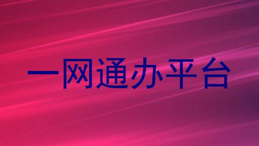 一网通办平台
