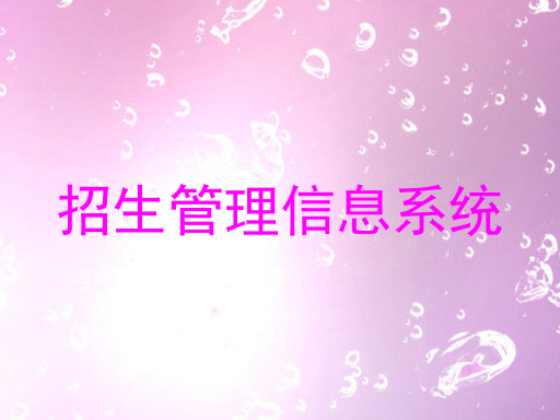 招生管理信息系统