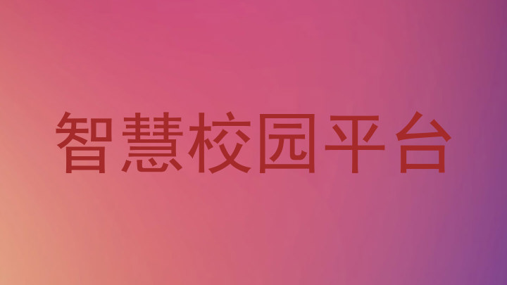 智慧校园平台
