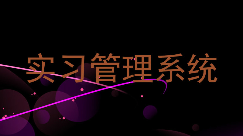 实习管理系统