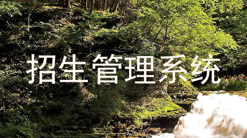 招生管理系统