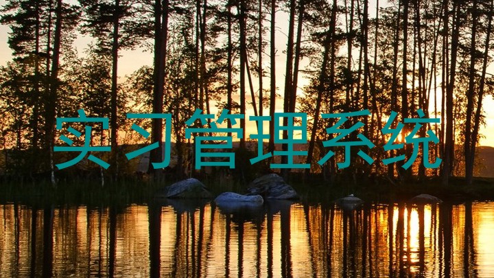 实习管理系统