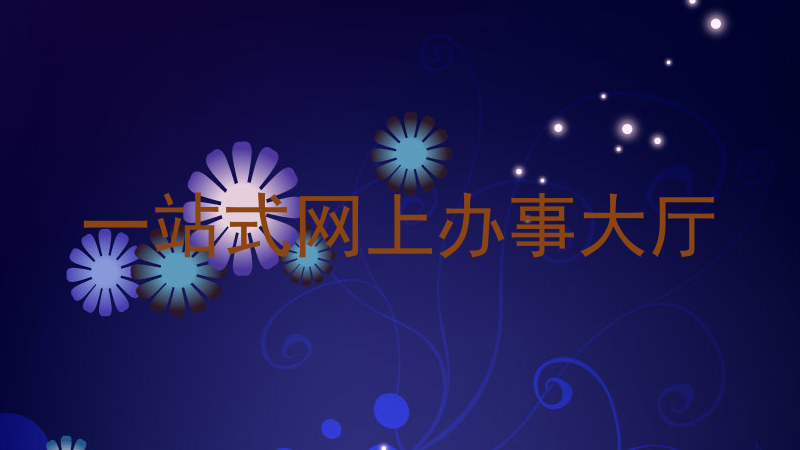一站式网上办事大厅