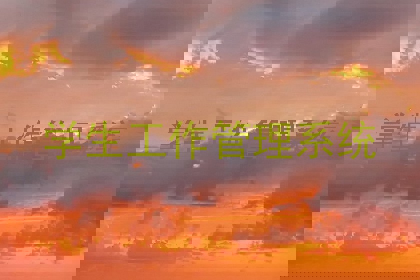学生工作管理系统