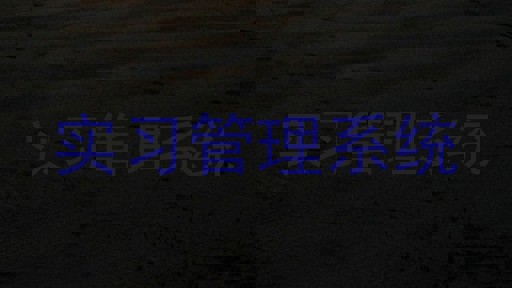实习管理系统