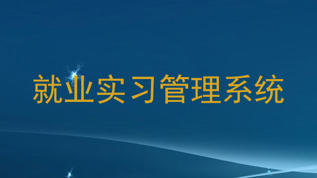 就业实习管理系统