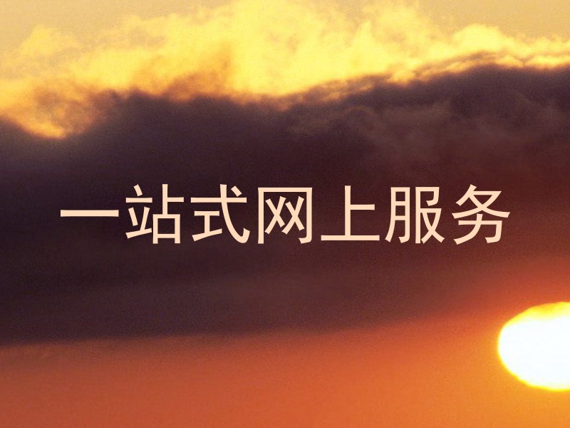 一站式网上服务