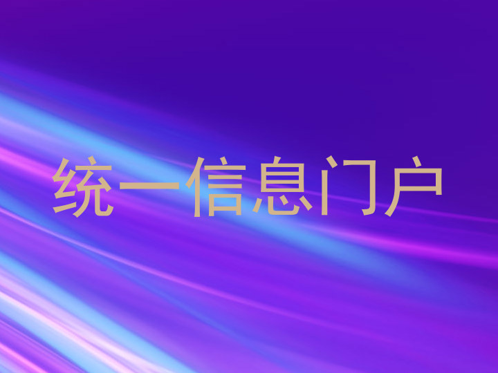 统一信息门户