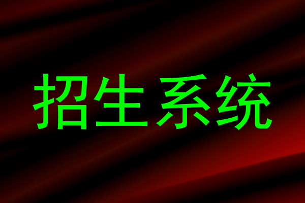 招生系统
