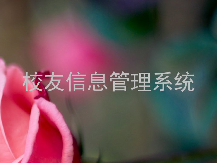 校友信息管理系统