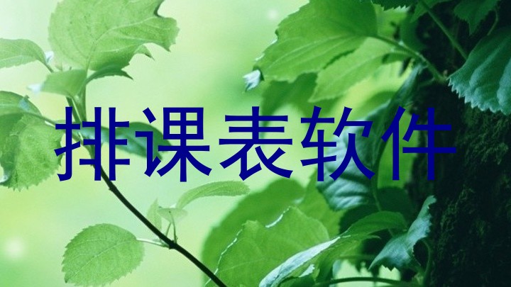排课表软件