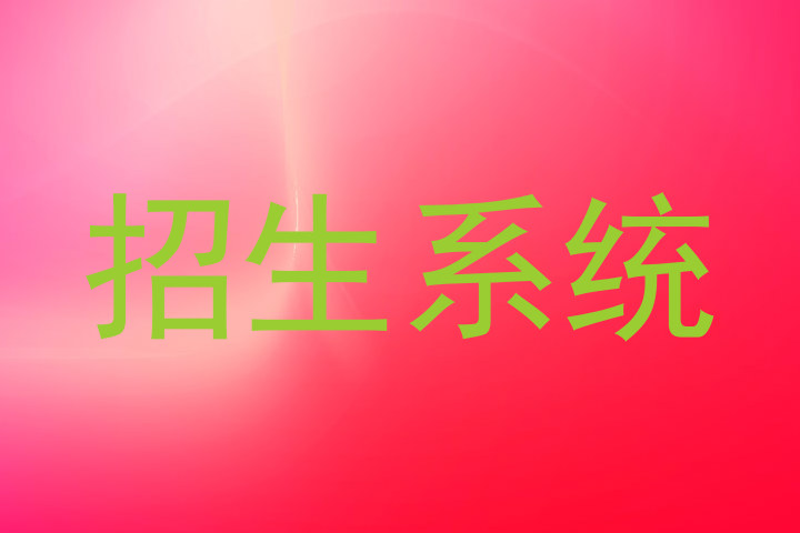 招生系统