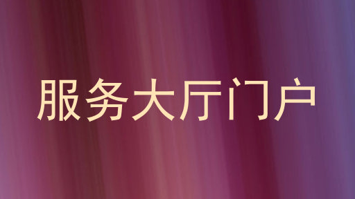 服务大厅门户