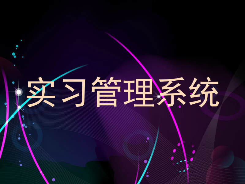 实习管理系统
