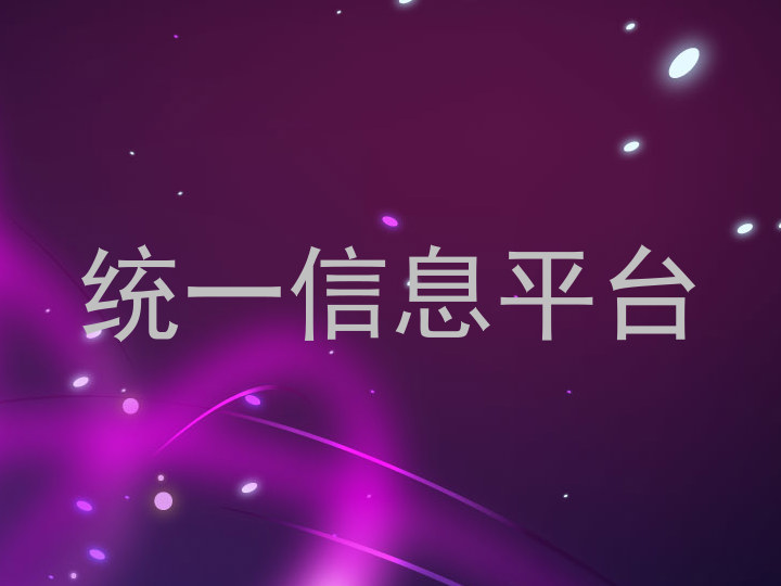 统一信息平台