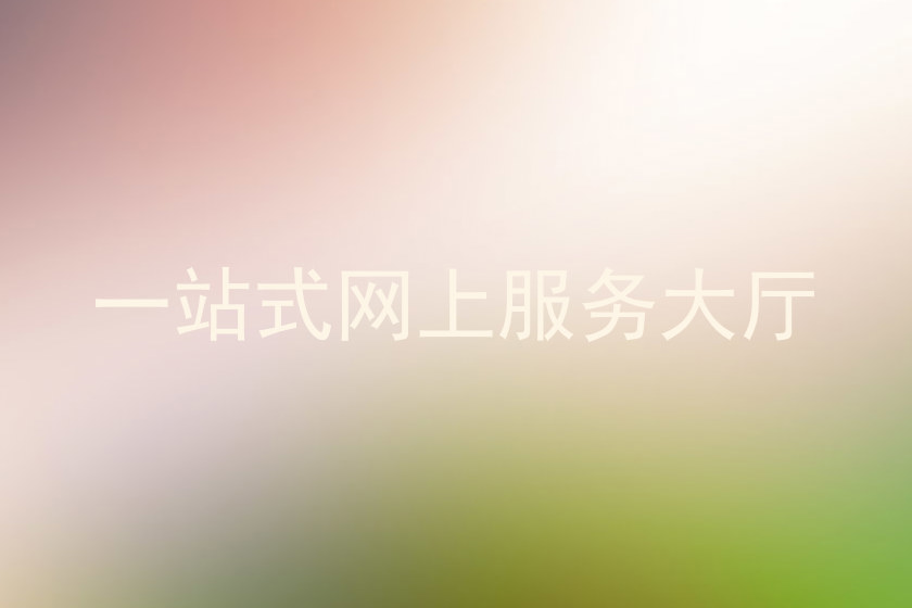 一站式网上服务大厅