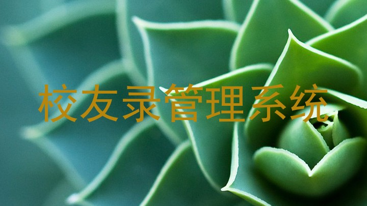 校友录管理系统