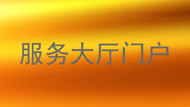 服务大厅门户