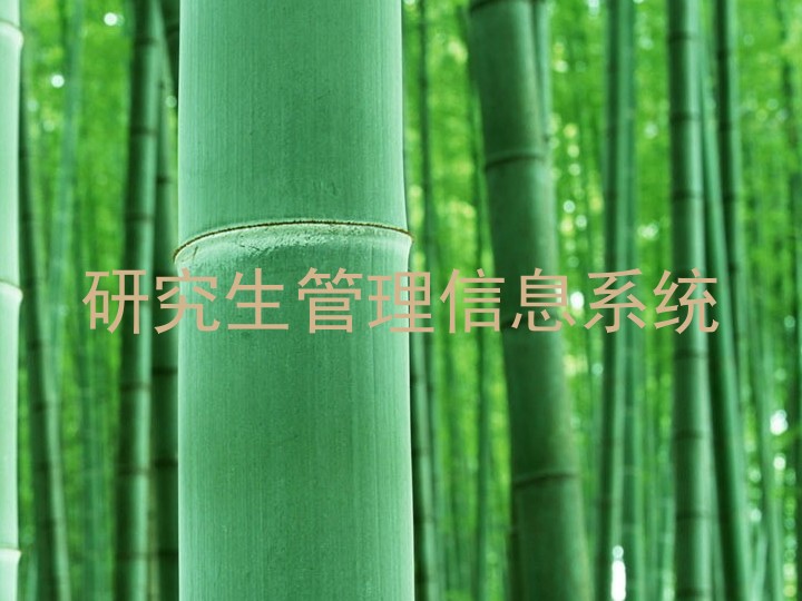 研究生管理信息系统