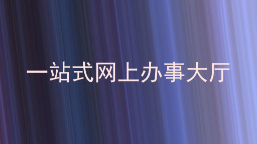 一站式网上办事大厅