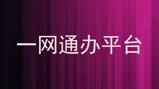 一网通办平台