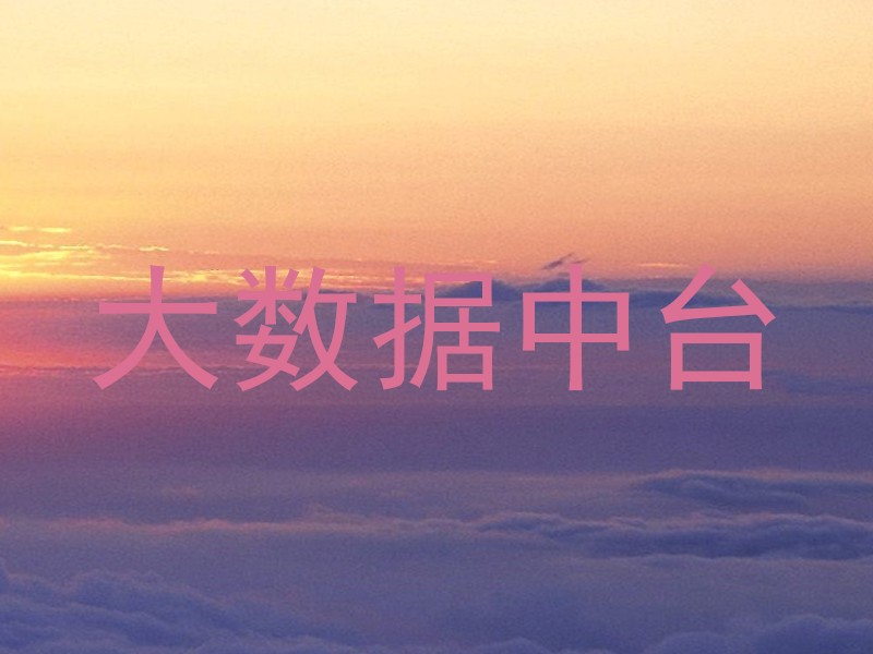 大数据中台