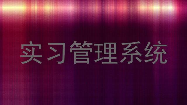 实习管理系统