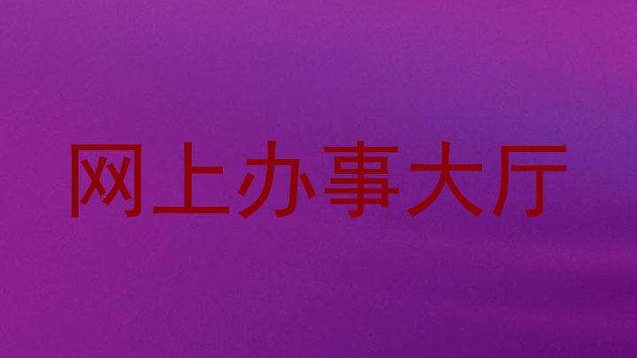 网上办事大厅