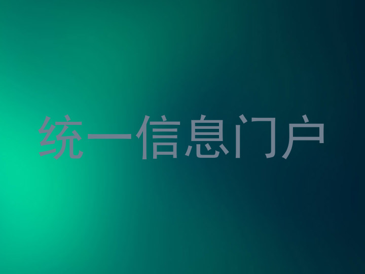 统一信息门户