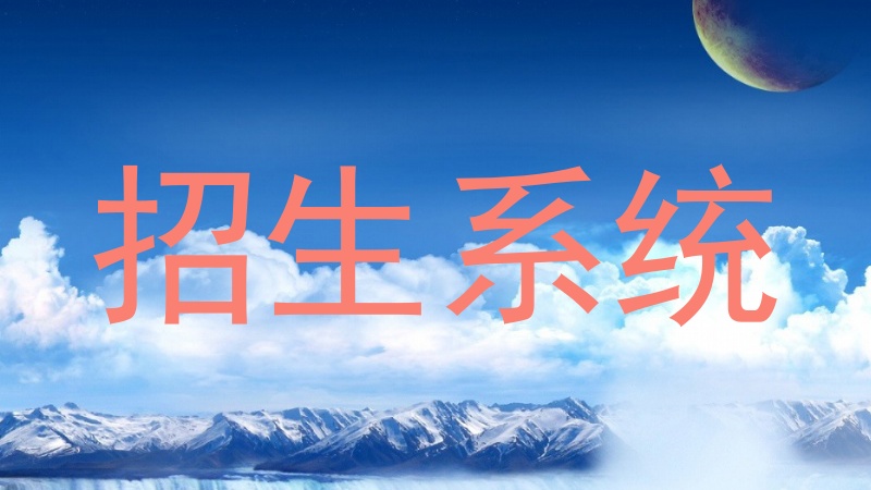 招生系统