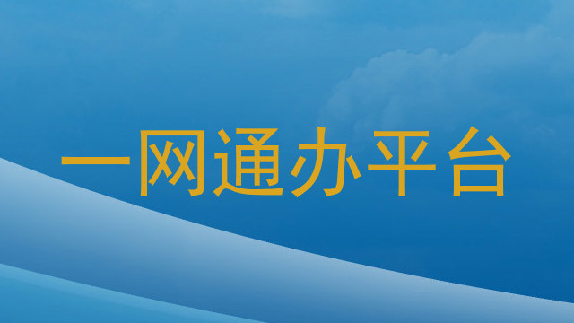 一网通办平台